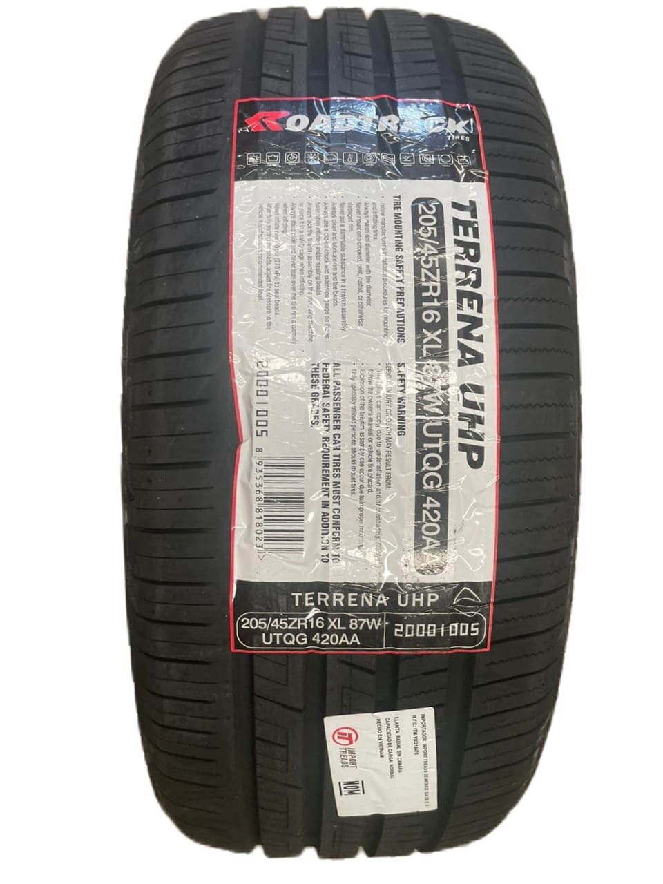 205/45R16 ROADTRACK TERRENA UHP 87W