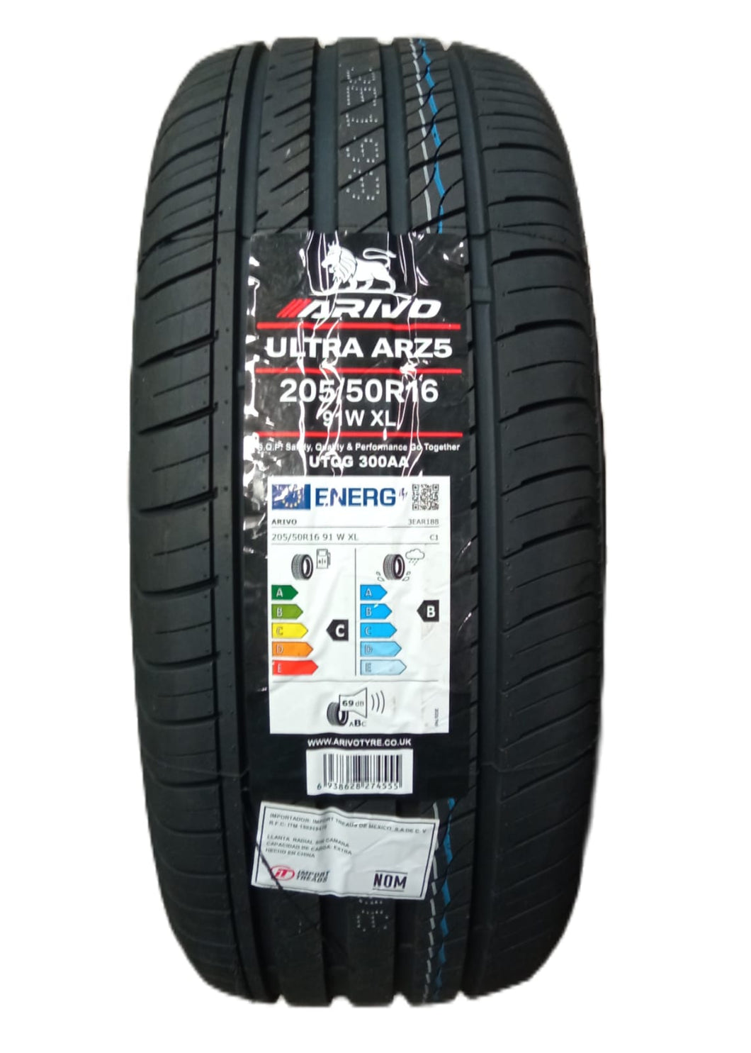 205/50R16 ARIVO ULTRA ARZ5 91W XL