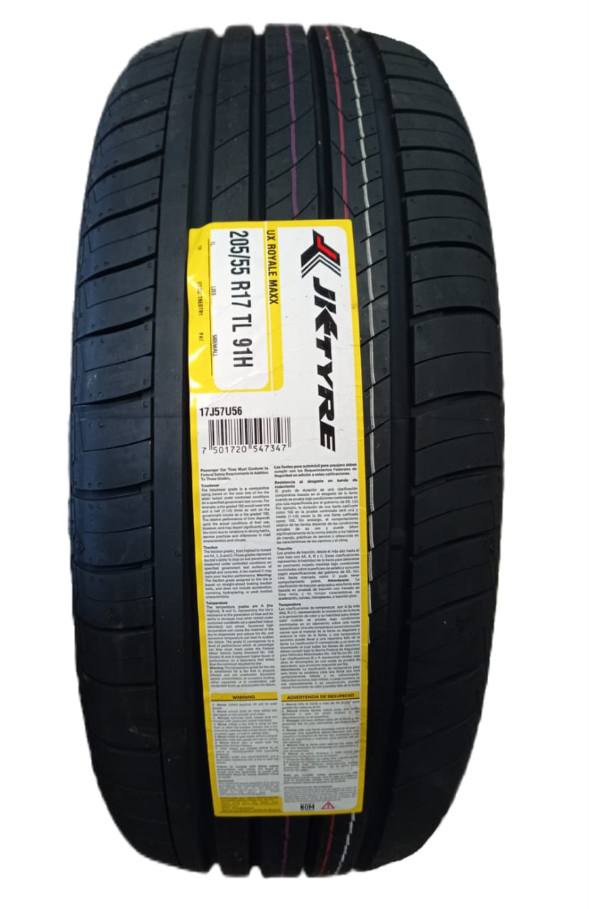 205/55R17 JKTYRE TORNEL UX ROYALE MAXX 91H XXXX