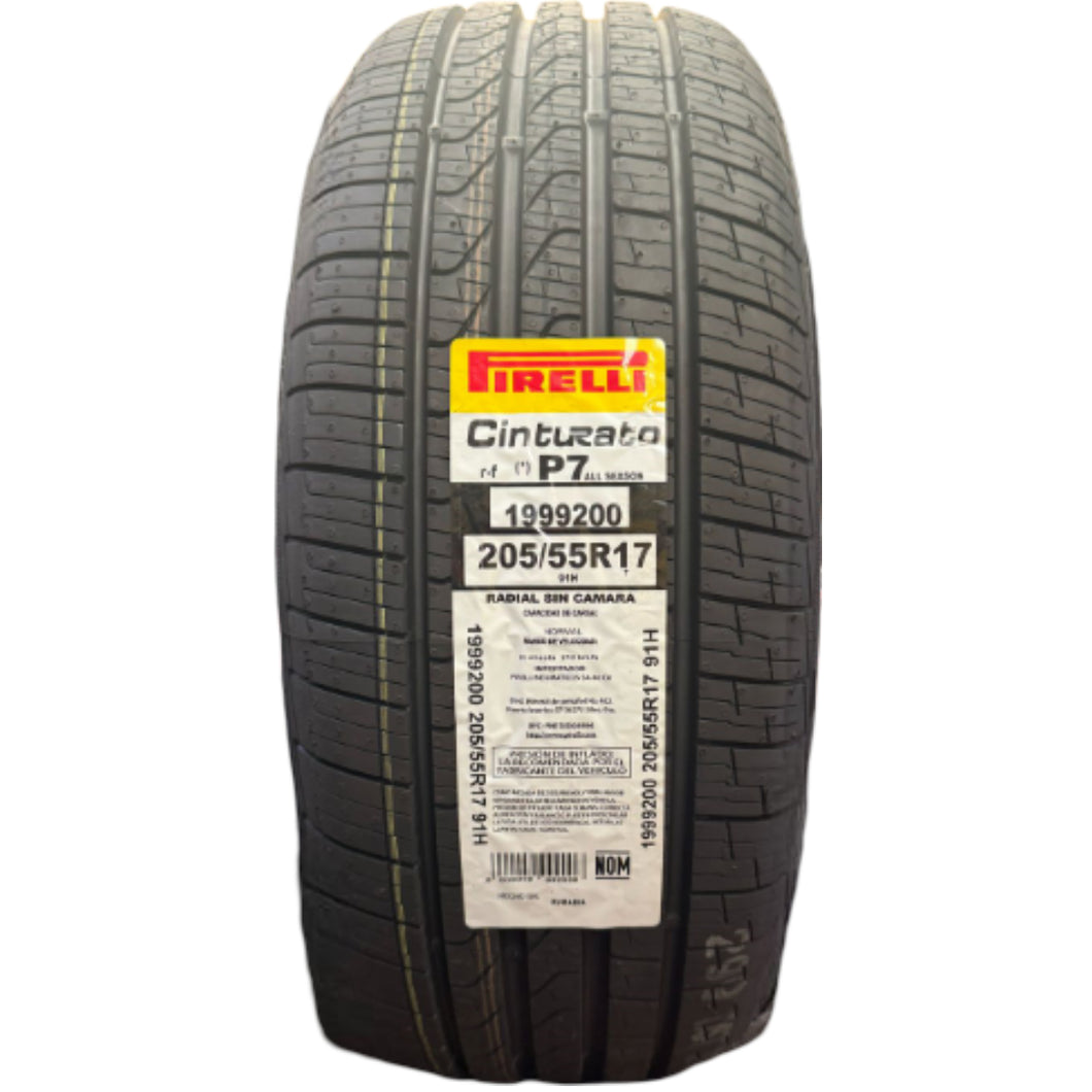 205/55R17 PIRELLI P7as (*) 91H RFT