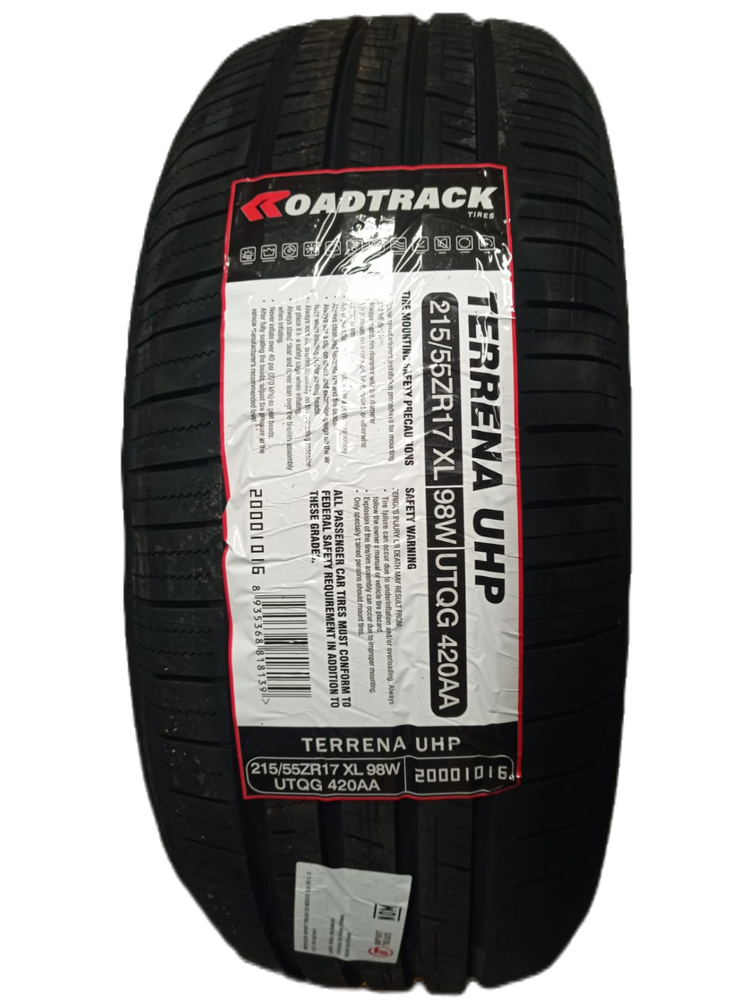 215/55R17 ROADTRACK TERRENA UHP 98W XL