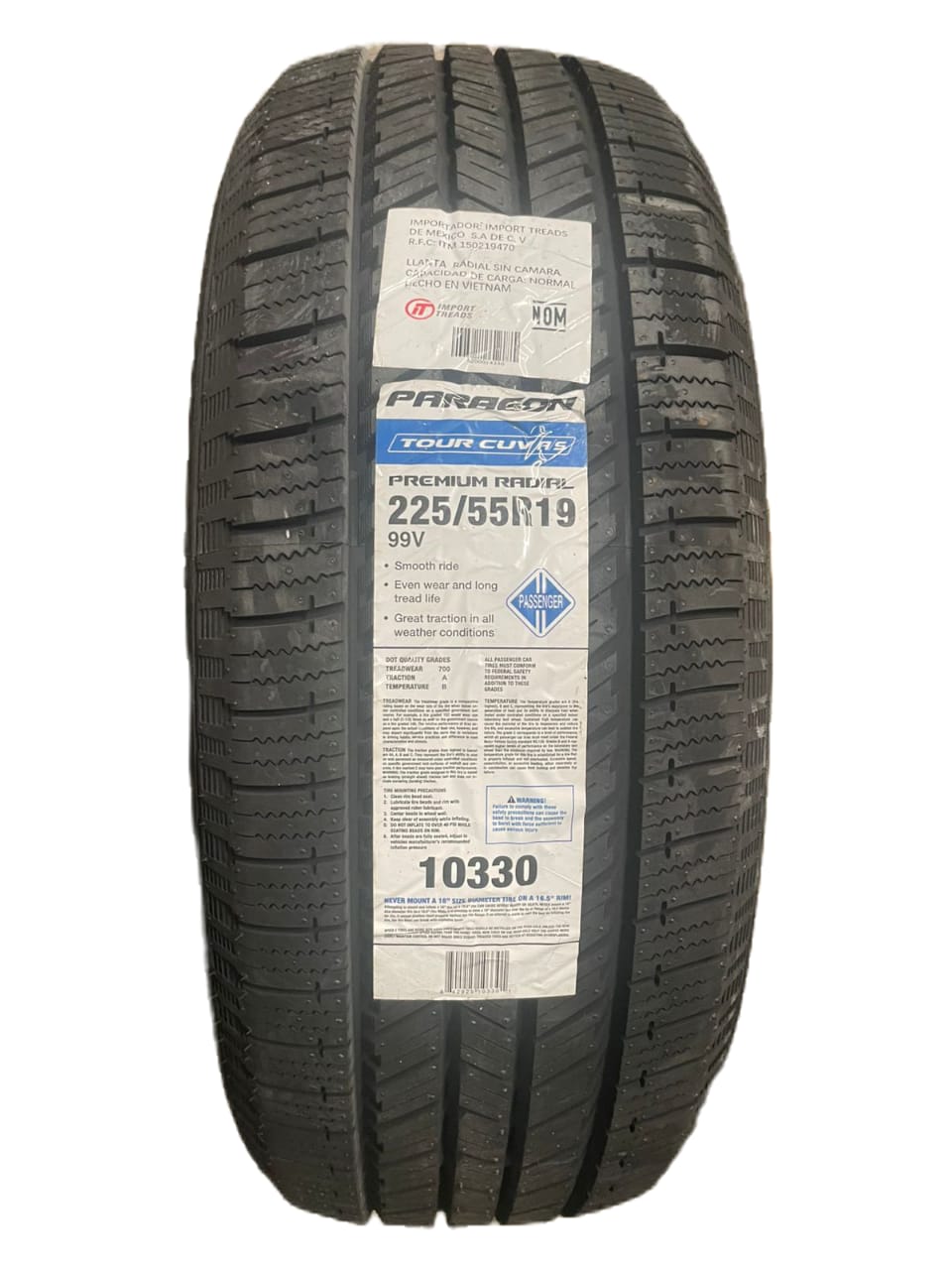 225/55R19 PARAGON TOUR CUV 99V SL