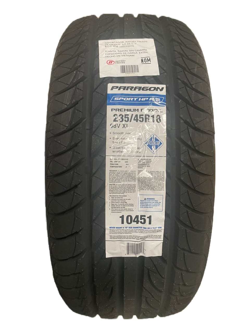 235/45R18 PARAGON SPORT HP A/S 98V XL