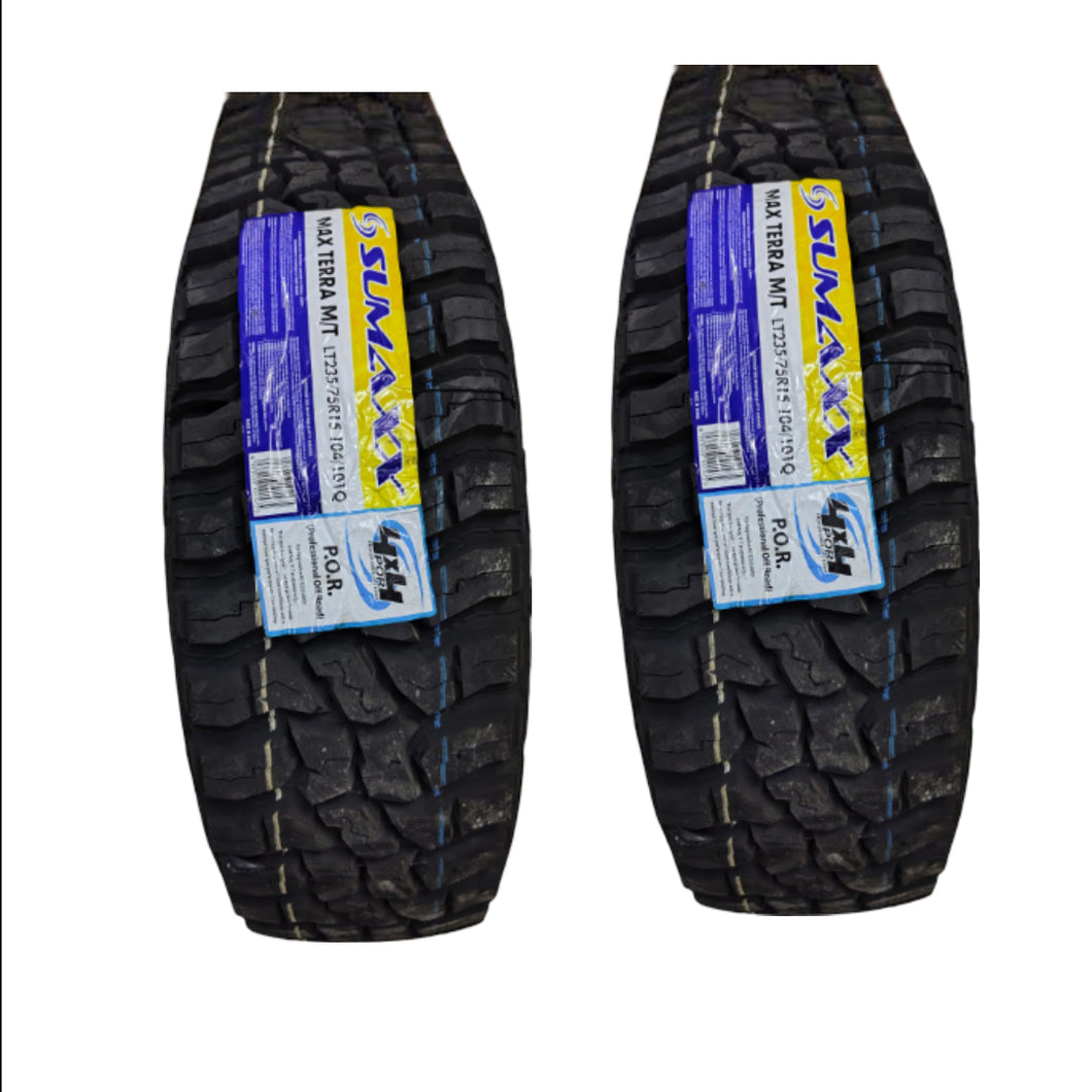 235/75R15 PAQUETE 2 PZA SUMAXX MAX TERRA M/T 104/101Q 6C