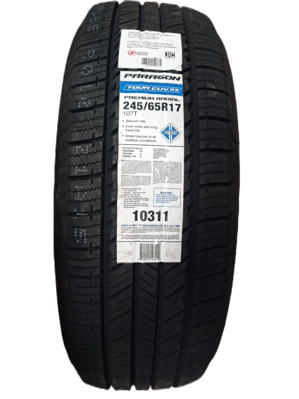 245/65R17 PARAGON TOUR CUV 107T SL