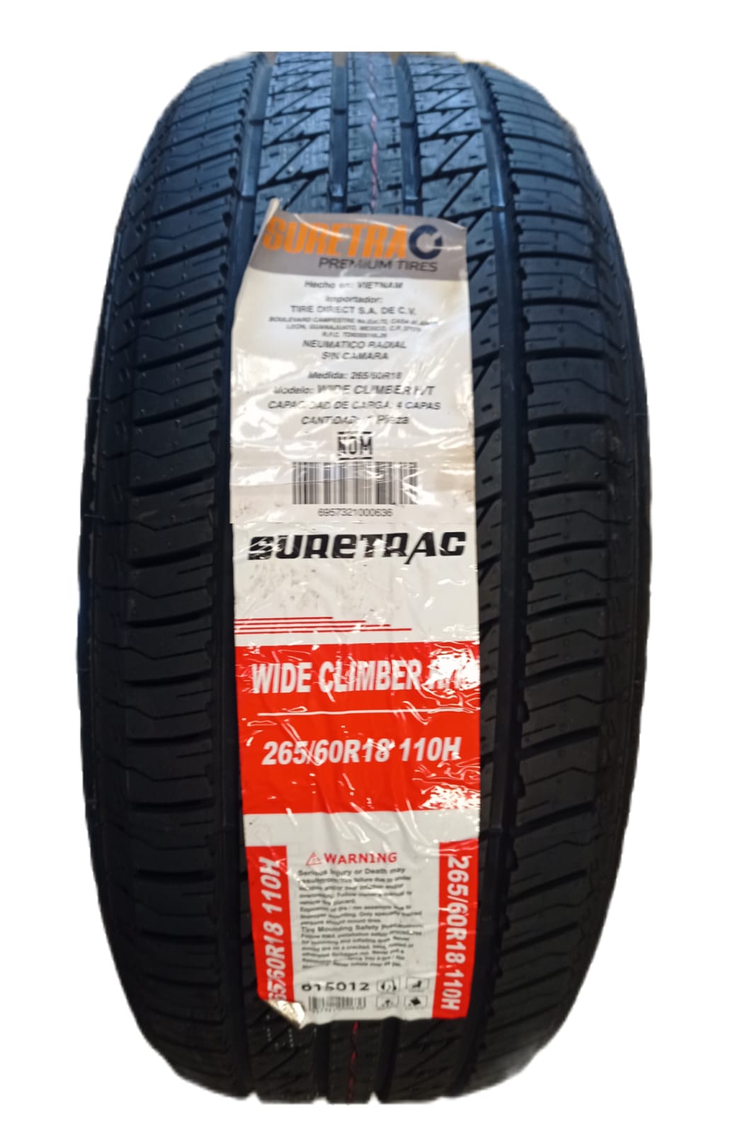 265/60R18 SURETRAC WIDE CLIMBER H/T 110H