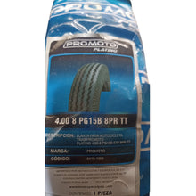 Cargar imagen en el visor de la galería, 4.00 8 MOTO PROMOTO PLATINO PG15B 76J 8PR TT