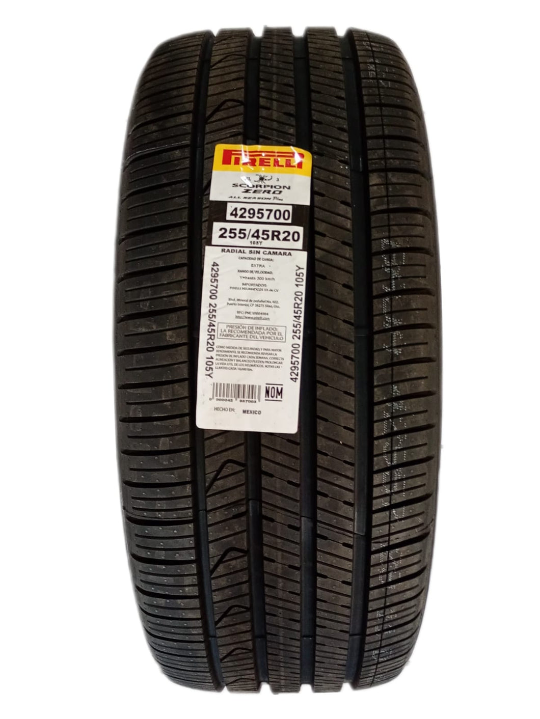 255/45R20 PIRELLI SCORPION ZERO A/S+3 105Y XL